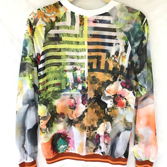 CLOVER CANYON Floral Maze Chiffon Top - Picture 3 of 14